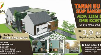 Tanah dijual di paingan BU cocok untuk kost