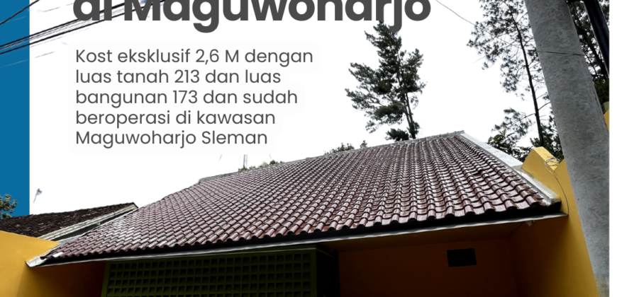 Kost Dijual Jogja Eksklusif Furnished 11 Kamar Dekat Hotel Sheraton di Maguwoharjo Depok Sleman Yogyakarta