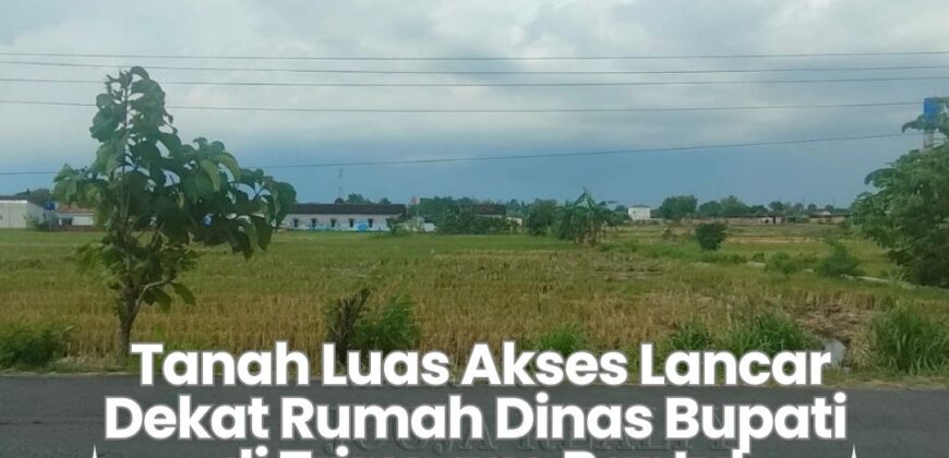 Tanah Dijual Jogja: Lahan Strategis Selatan Rumah Dinas Bupati di Trirenggo Bantul Yogyakarta