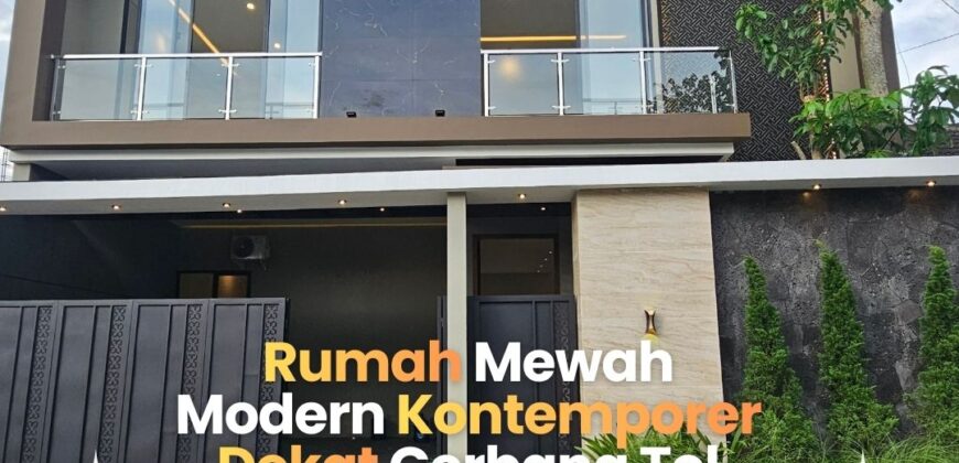 Rumah Mewah Dijual di Jogja Modern Kontemporer Dekat Bandara dan Gerbang Tol Purwomartani Sleman Yogyakarta
