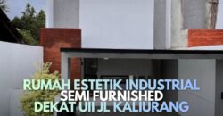 Rumah Dijual Jogja Estetik Industrial Modern Semi Furnished Jalan Kaliurang Km 13 Dekat UII di Ngaglik Sleman Yogyakarta