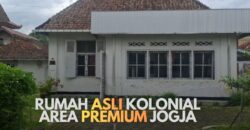 Rumah Jogja Gaya Asli Kolonial Belanda Di Area Premium Kotabaru Kota Yogyakarta
