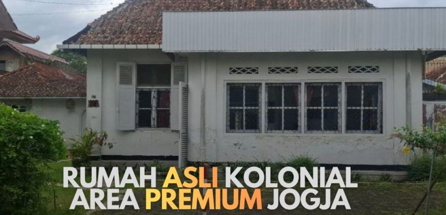 Rumah Jogja Gaya Asli Kolonial Belanda Di Area Premium Kotabaru Kota Yogyakarta