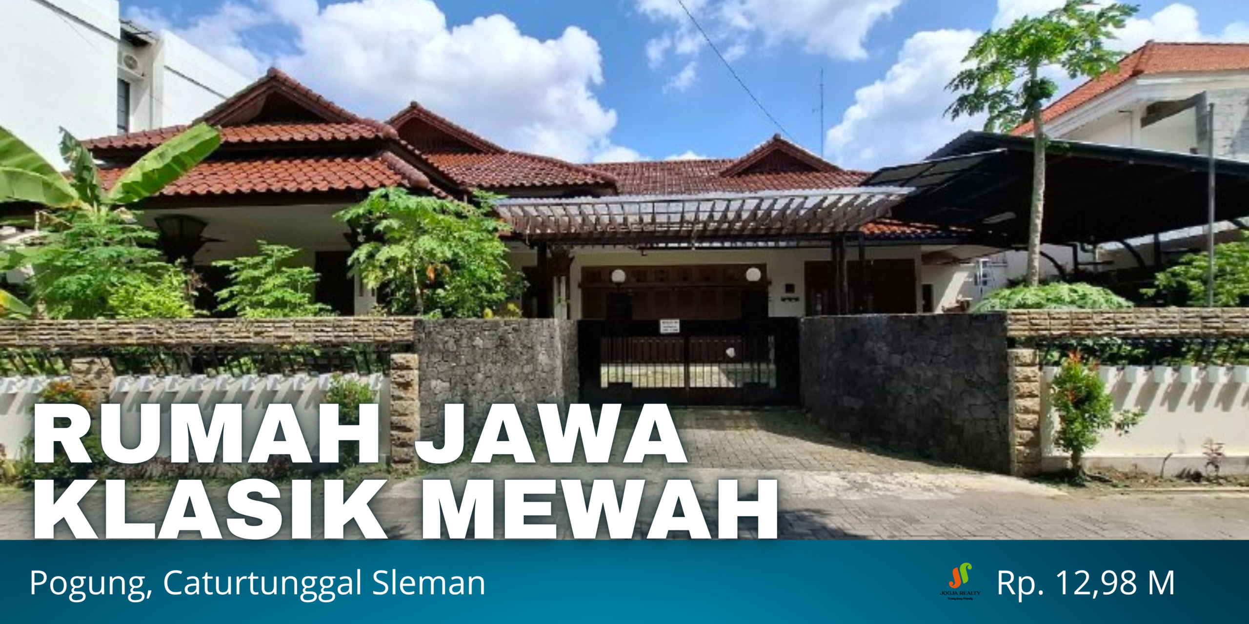 Rumah Dijual Jogja Gaya Jawa Klasik Mewah dan Berwibawa Di Area Pogung Dalam Ringroad Manggung Caturtunggal Sleman Yogyakarta