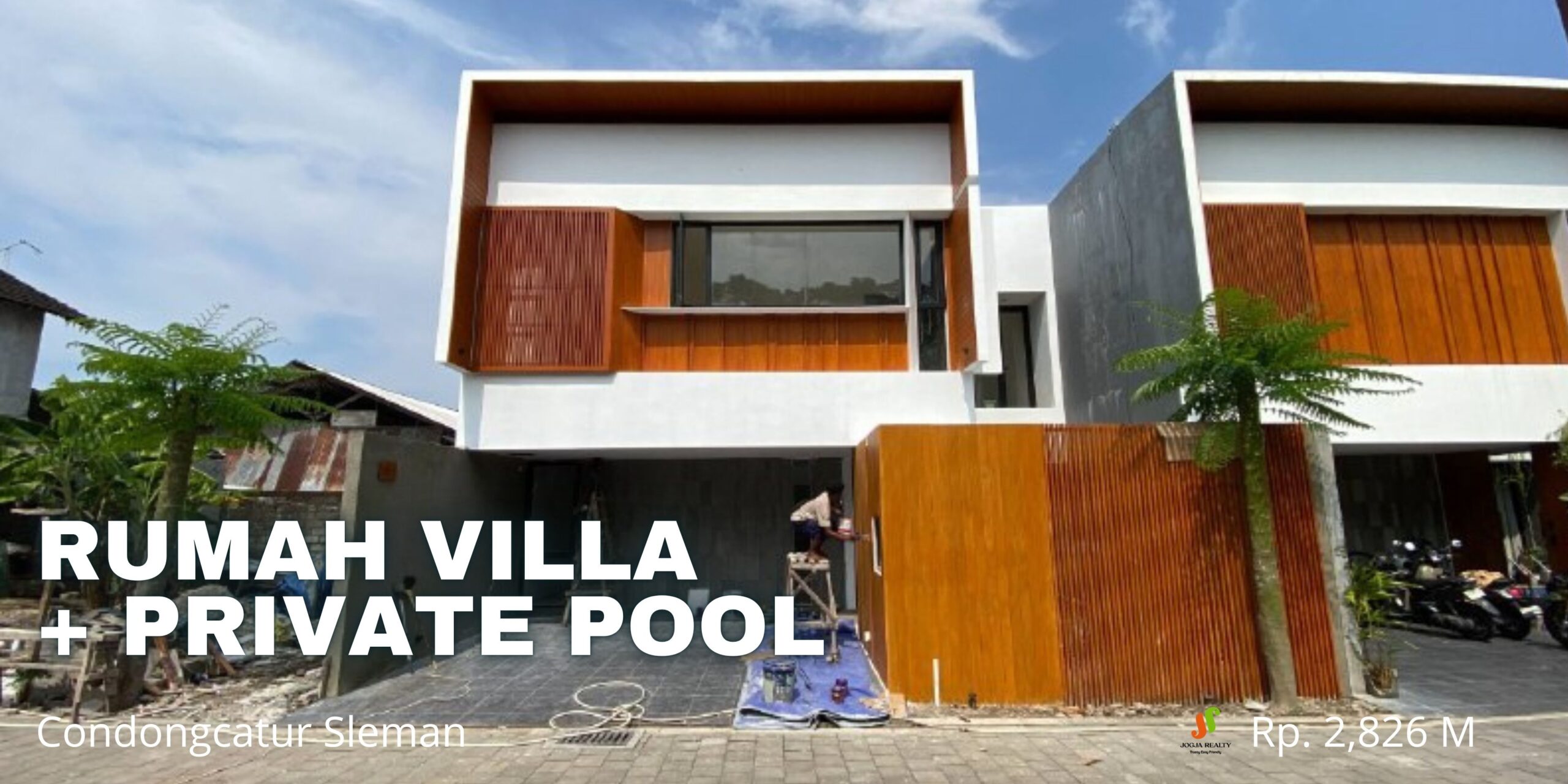 Rumah Mewah Jogja Konsep Villa Townhouse Dalam Cluster Eksklusif Dekat Kampus UPN UGM dan Pakuwon Mall di Condongcatur Sleman Yogyakarta