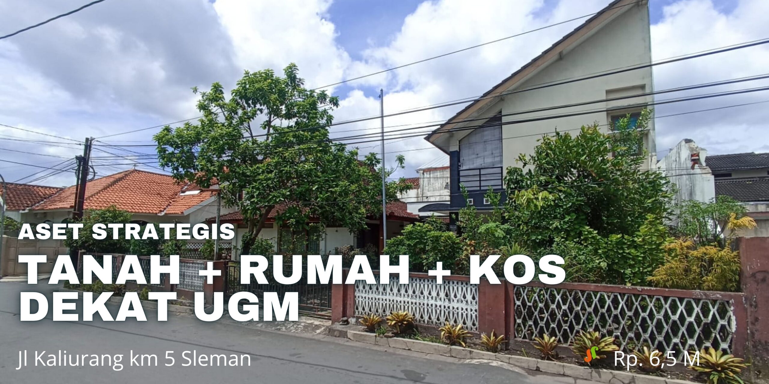 Dijual Segera Aset Strategis Rumah Induk dan Kost Tanah Luas di Jalan Kaliurang km 5 Sleman Yogyakarta