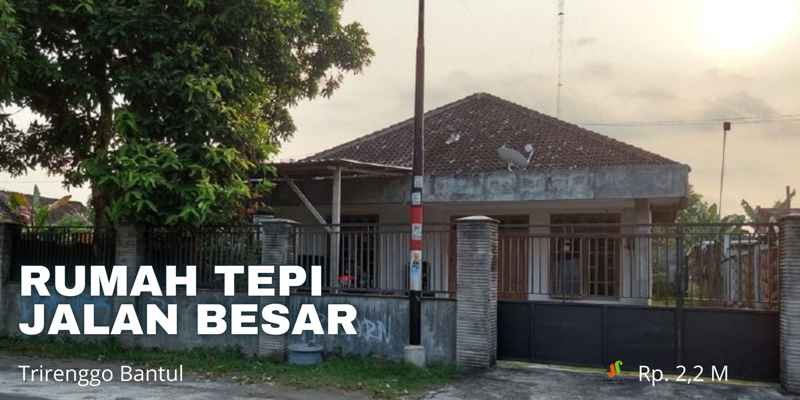 Rumah Dijual Bantul Kota Luas Strategis Mangku Jalan Besar di Trirenggo Bantul Yogyakarta