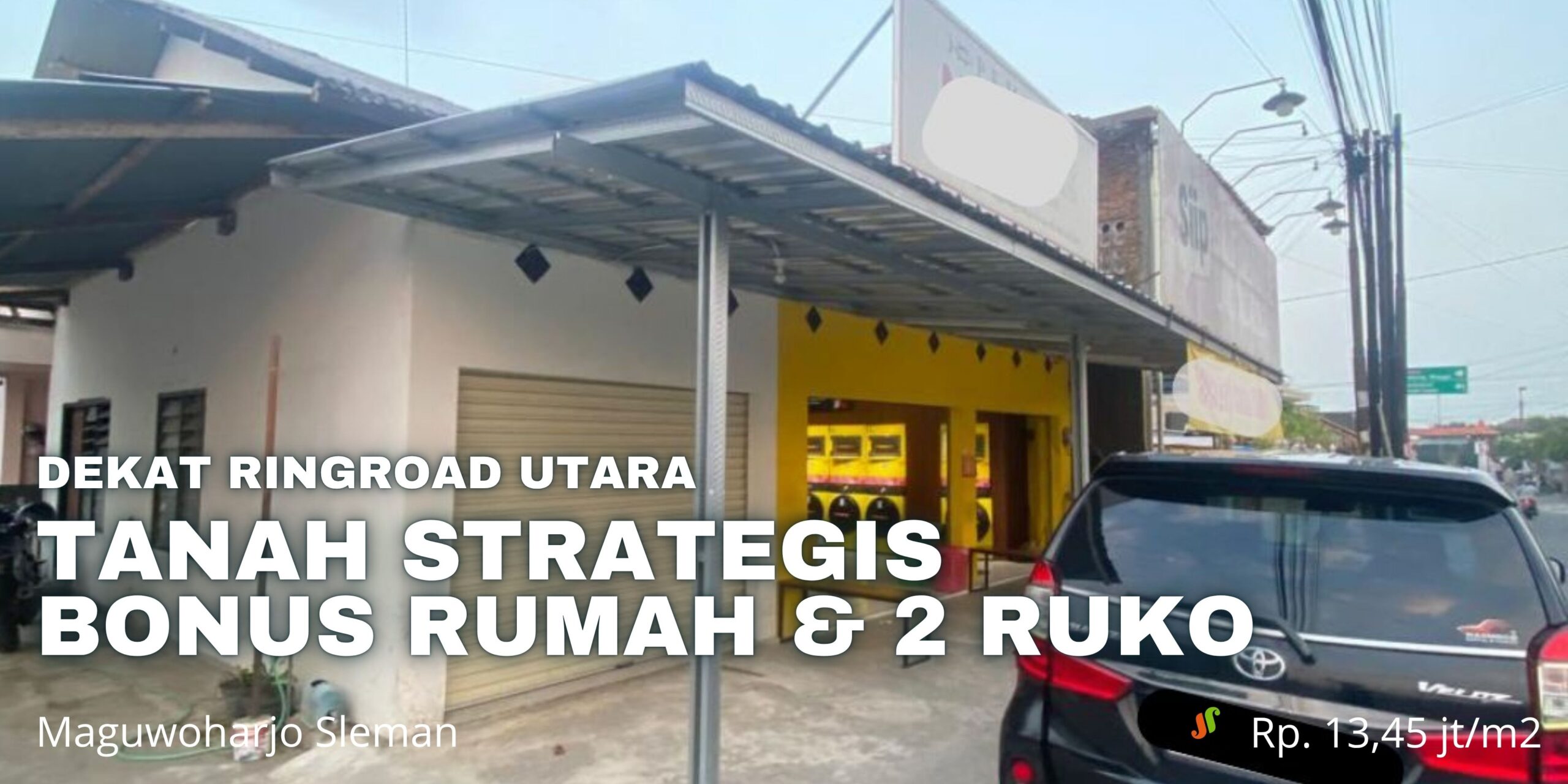 Tanah Dijual Jogja Bonus Bangunan Rumah dan Ruko Strategis Dekat Ringroad Utara Kampus UPN Sanata Dharma Amikom Pakuwon Mall di Pugeran Maguwoharjo Depok Sleman Yogyakarta