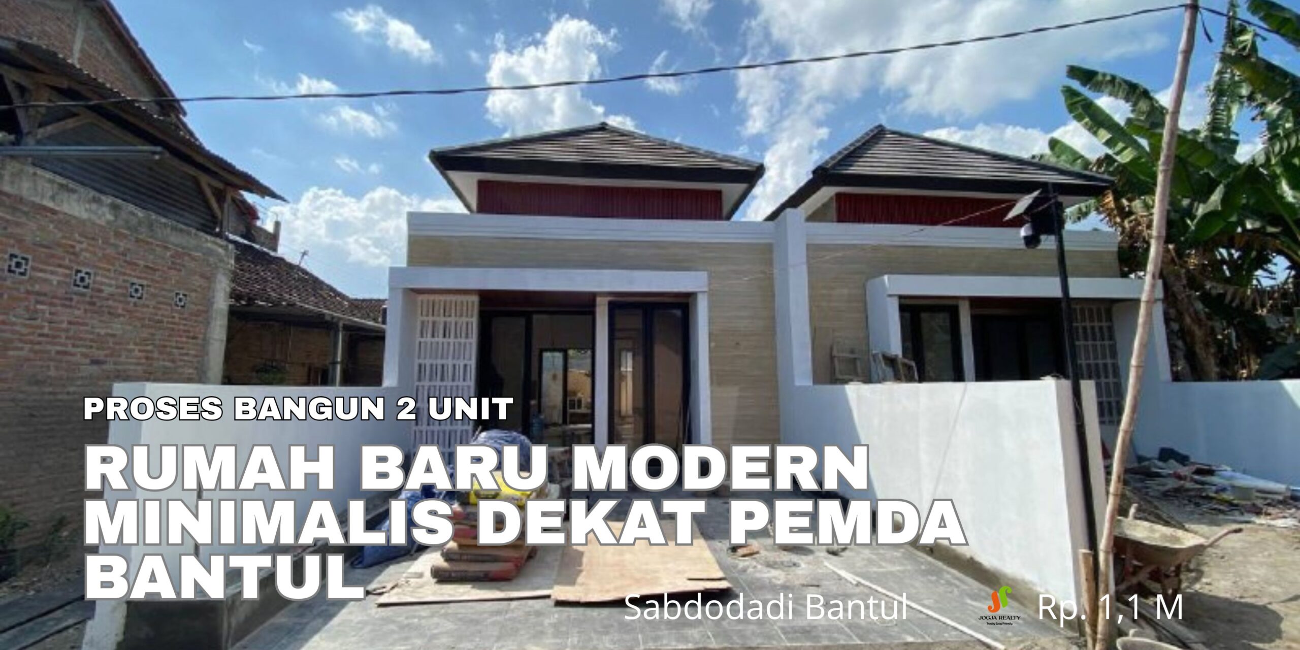 Rumah Dijual di Jogja Modern Minimalis Dekat Kantor Pemda di Sabdodadi Bantul Yogyakarta