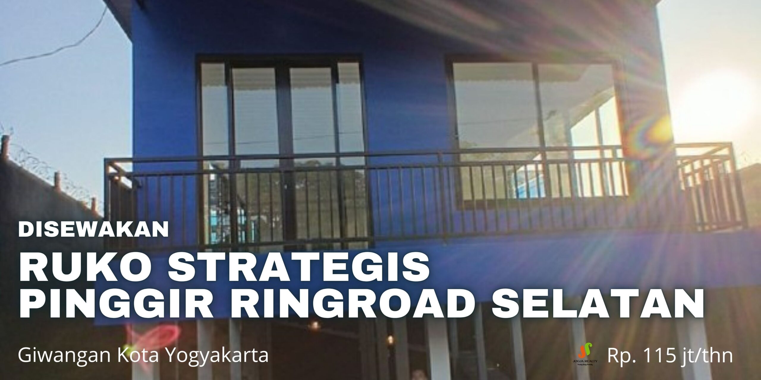 Disewakan Ruko Jogja Tempat Usaha Bangunan 2 Lantai Strategis Pinggir Jalan Utama Ringroad Selatan di Giwangan Kota Yogyakarta