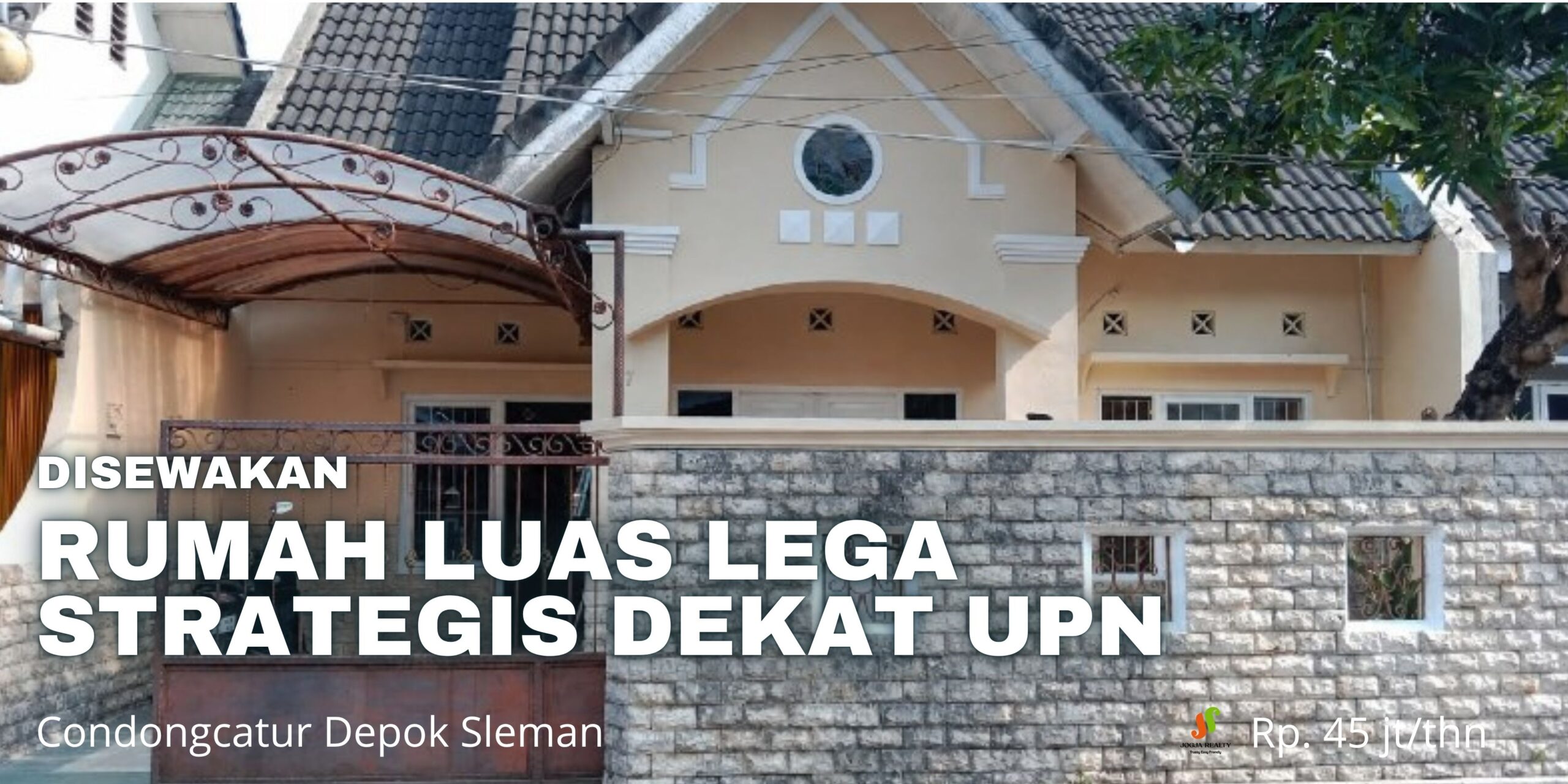 Disewakan Rumah Jogja Luas dan Lega Strategis Dekat Kampus Dalam Perumahan di Condongcatur Sleman