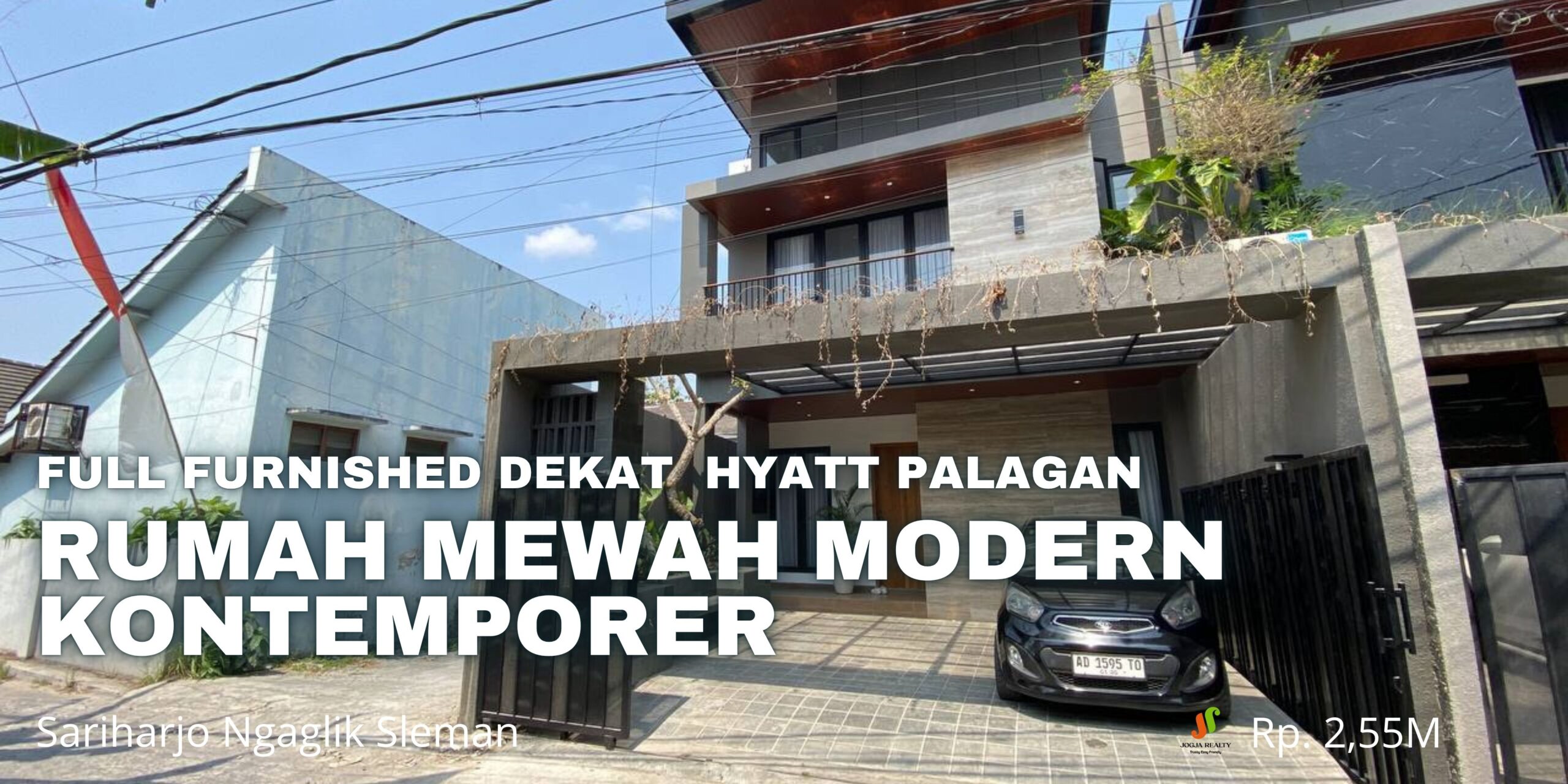 Rumah Mewah Dijual di Jogja Furnished Private Pool Posisi Hook di Palagan Sariharjo Sleman Yogyakarta