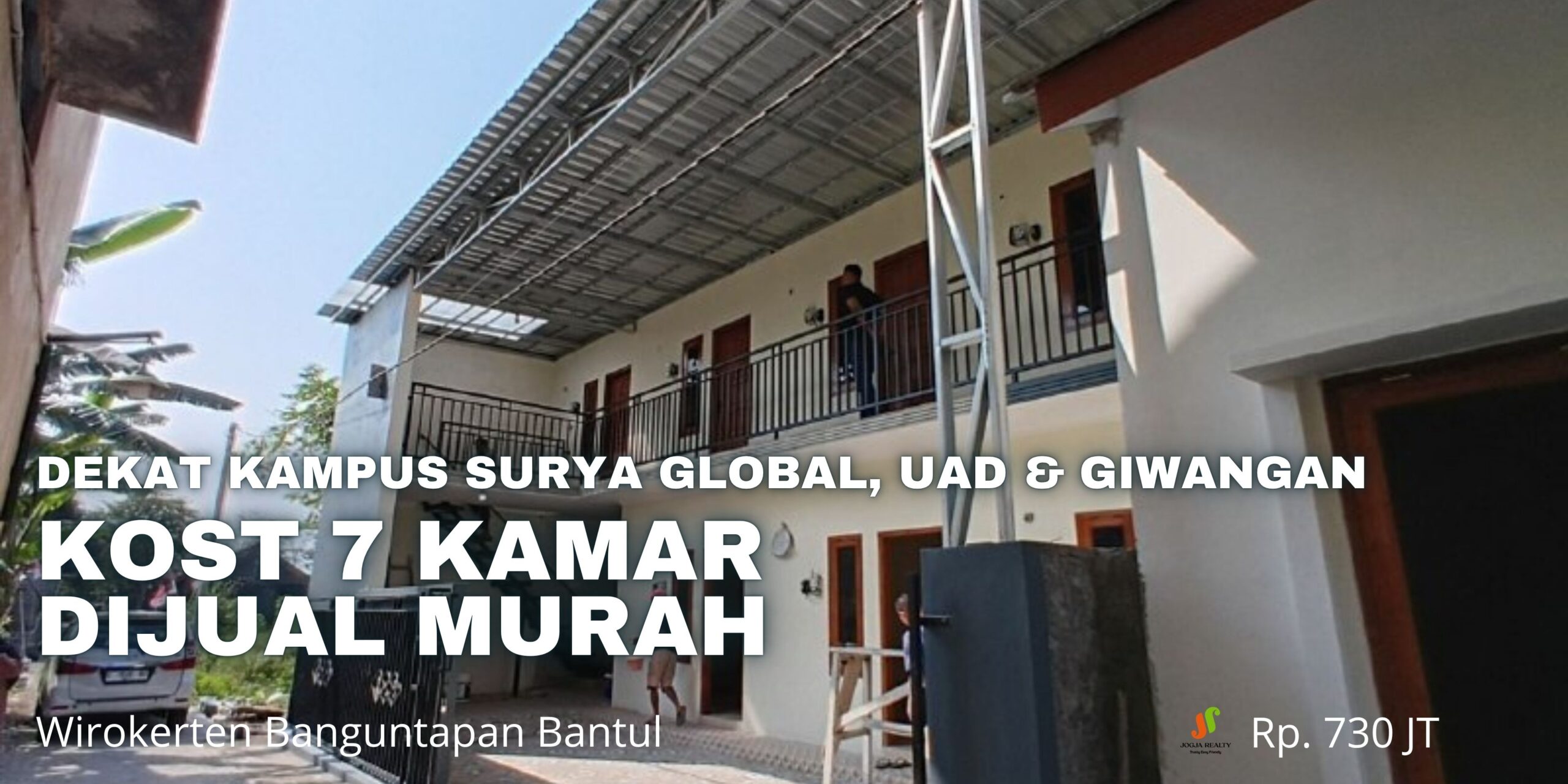 Kost Dijual Jogja 7 Kamar Dekat Kampus Surya Global dan UAD Giwangan di Wirokerten Banguntapan Bantul Yogyakarta