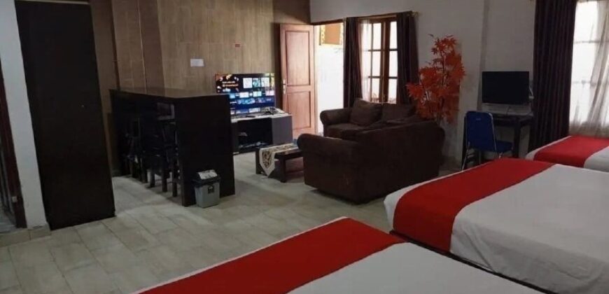 Rumah Hotel Dijual Jogja SHM 10 Kamar Furnished Dekat Bandara Adisucipto
