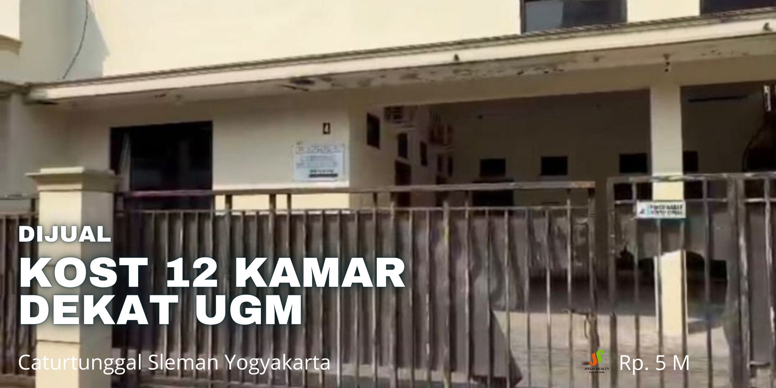 Kost Dijual Jogja 12 Kamar Dekat UGM Sangat Strategis di Jalan Kaliurang km 5,8 Pandega Satya Yogyakarta