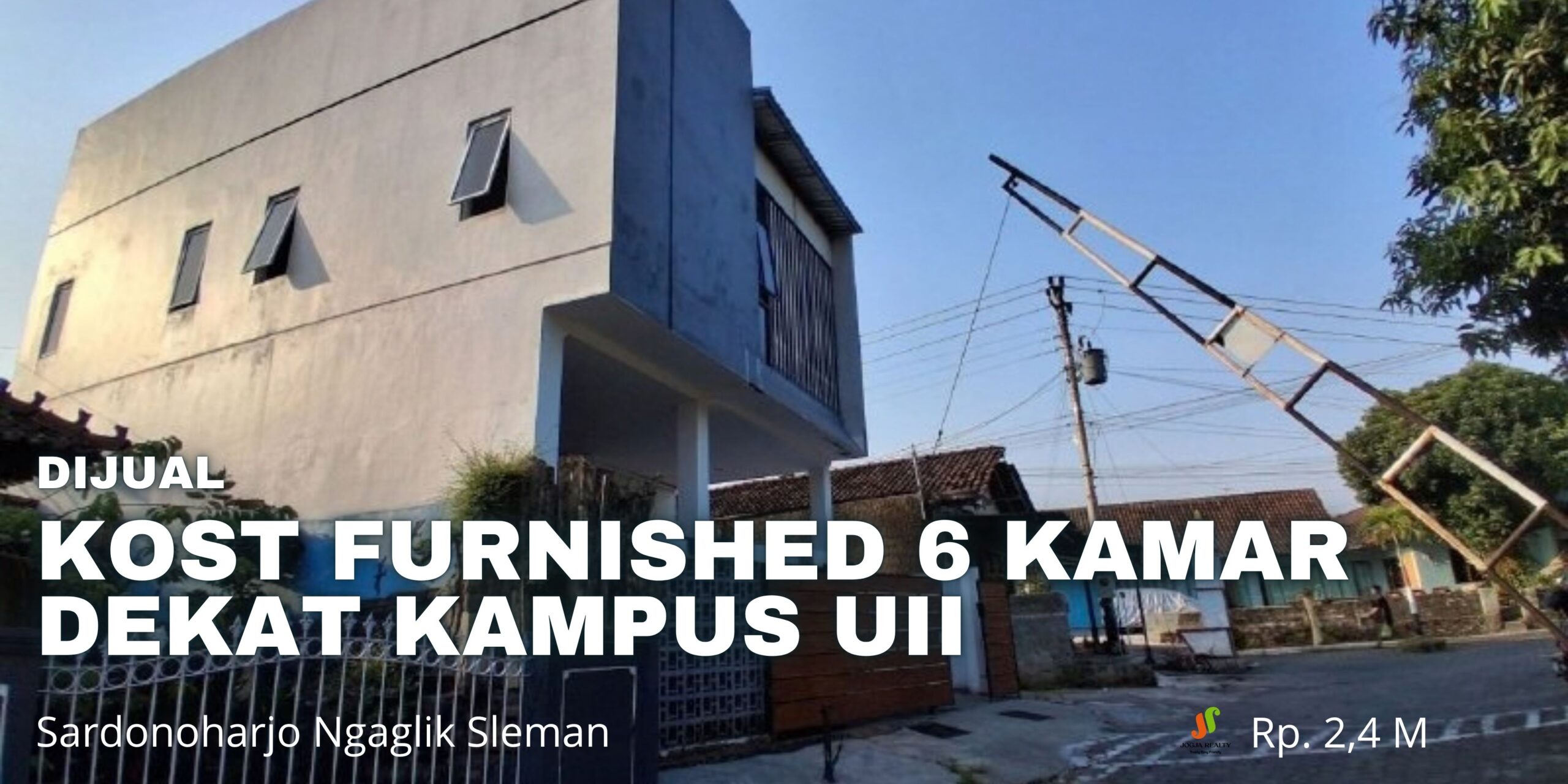 Kost Dijual Jogja Furnished 6 Kamar Dekat Kampus UII Jalan Kaliurang Sardonoharjo Ngaglik Sleman Yogyakarta