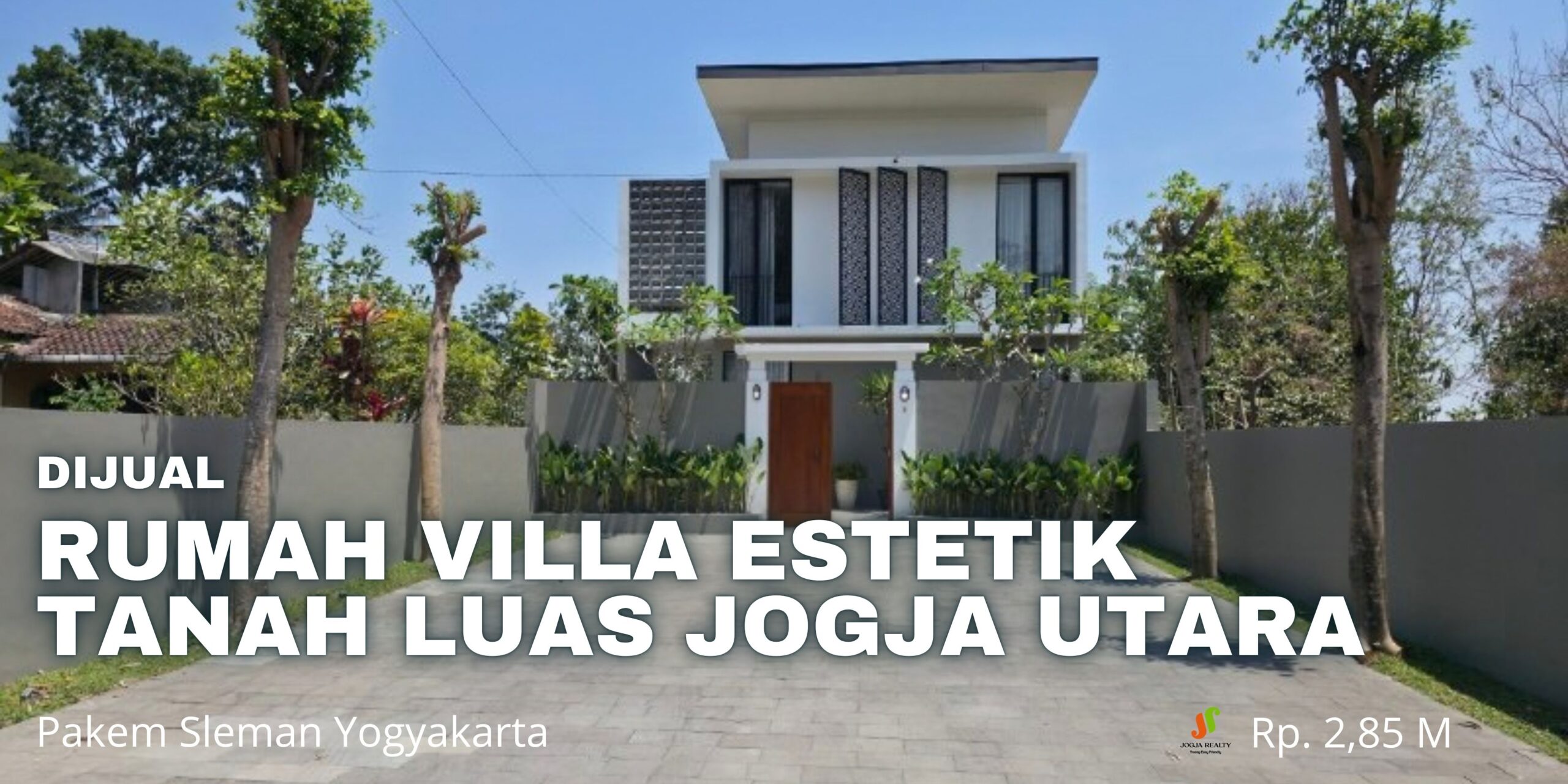 Rumah Mewah Jogja Villa Estetik Tanah Luas Furnished Private Pool di Pakem Sleman Yogyakarta