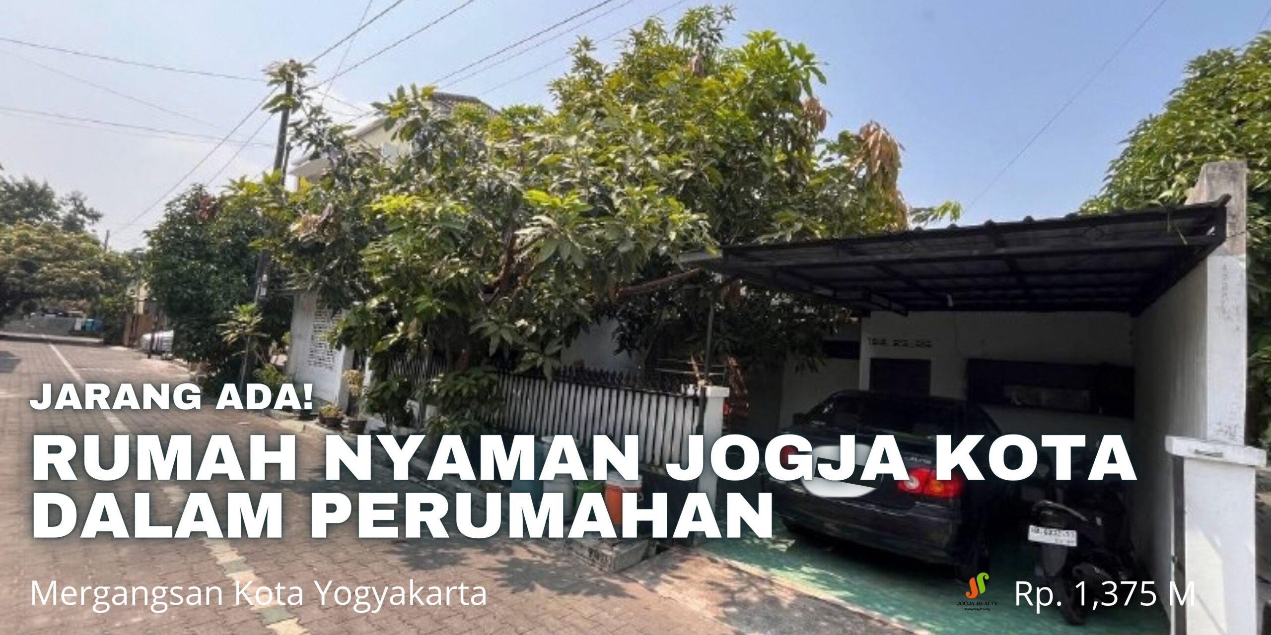 Rumah Dijual Jogja Kota Nyaman Dalam Perumahan Dekat Prawirotaman Embung Giwangan Kampus UAD di Brontokusuman Mergangsan Yogyakarta