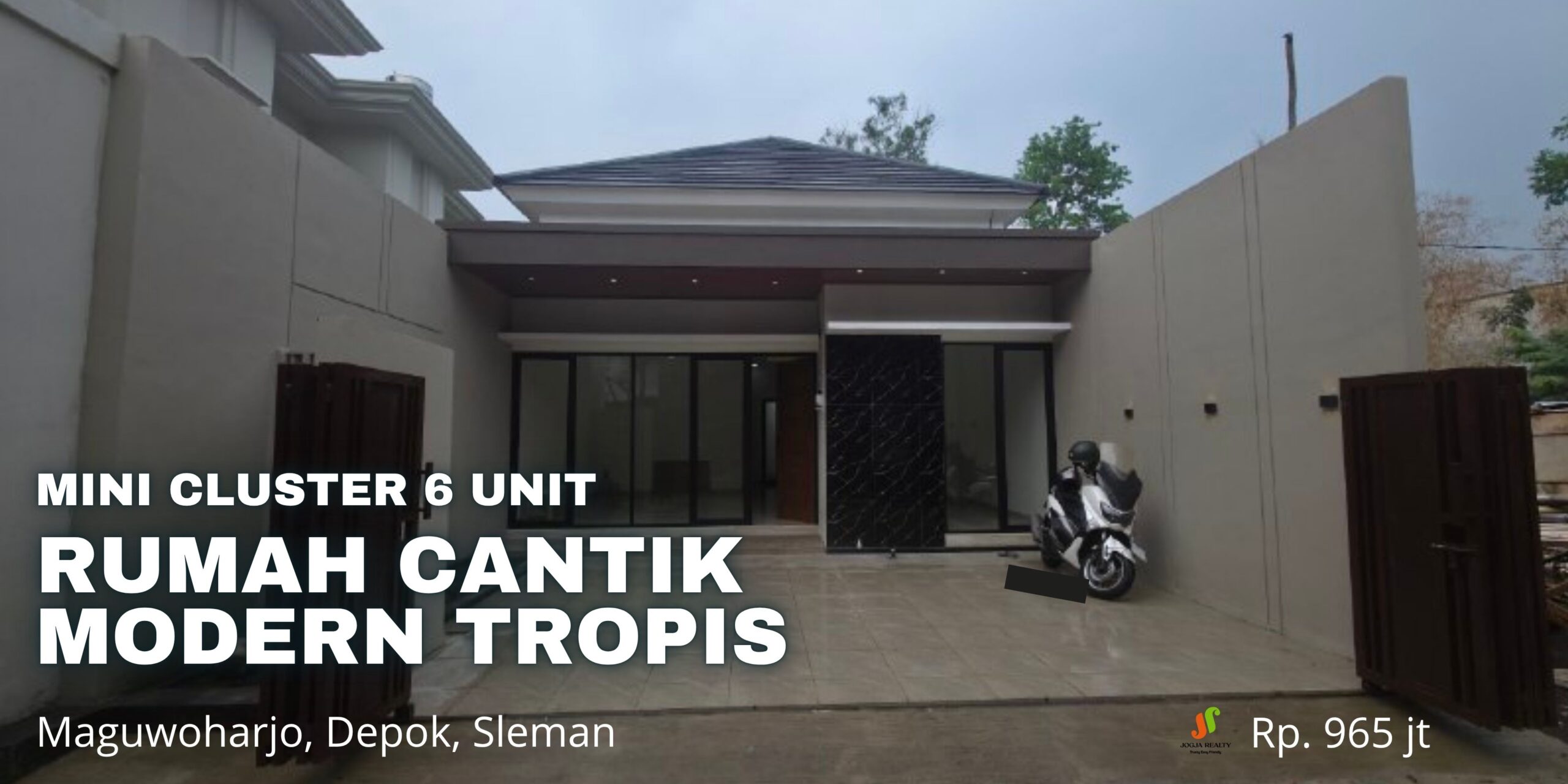Rumah Jogja Cantik Modern Tropis Mini Cluster Dekat Tol Purwomartani dan Kampus UPN Maguwoharjo Depok Sleman Yogyakarta