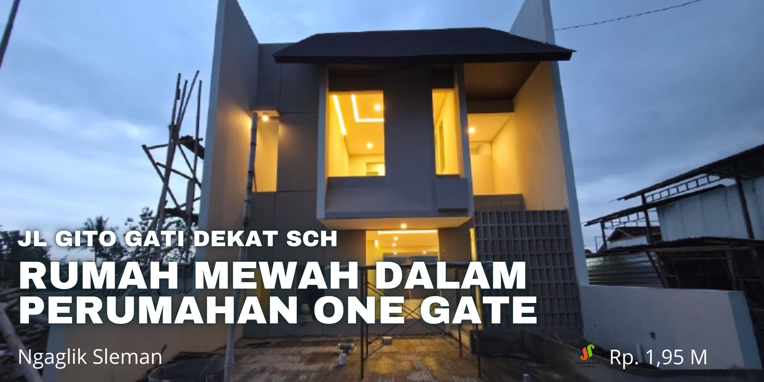 Rumah Mewah Jogja Dalam Perumahan One Gate Dekat Masjid Suciati Sleman City Hall dan Pemda Sleman Jl Gito Gati Ngaglik Sleman Yogyakarta