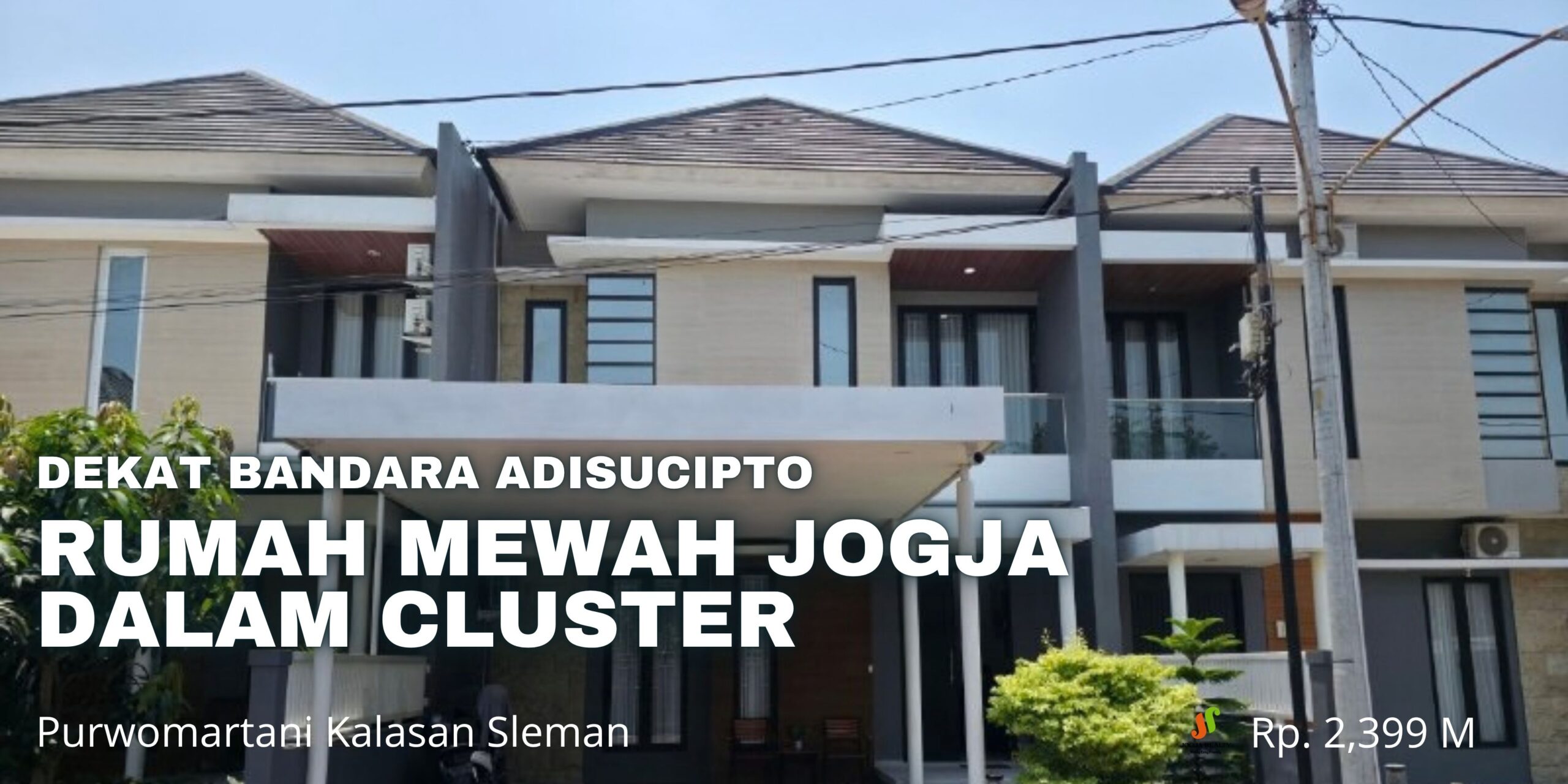 Rumah Mewah Jogja Furnished Perumahan Cluster Elit Dekat Bandara Adisucipto dan Gerbang Tol Purwomartani Kalasan Sleman