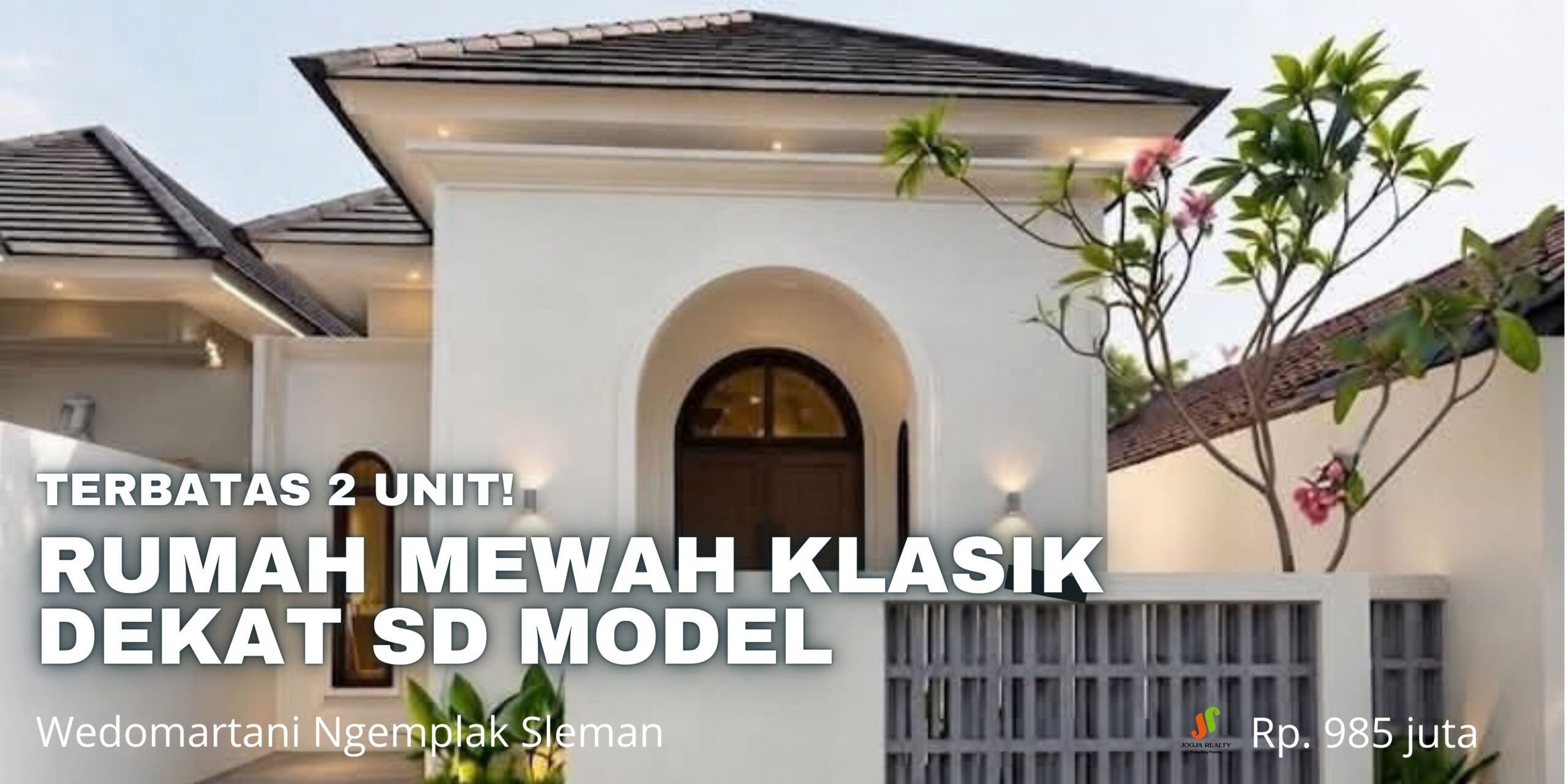 Rumah Jogja Mewah Klasik 2 Unit Premium Dekat SD Model di Wedomartani Ngemplak Sleman Yogyakarta