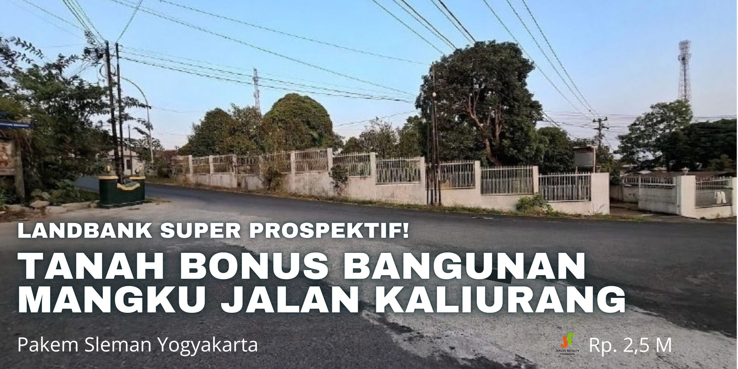 Tanah DIjual Jogja Lahan Strategis 1640 M2 Main Road Jl Kaliurang Km 26 Pakem Sleman Bonus Bangunan